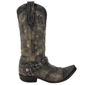 Old Gringo Mens Size 8.5D Distressed Leather Cowboy Western Boots Mexico CB